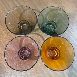 Retro Martini Glasses Set